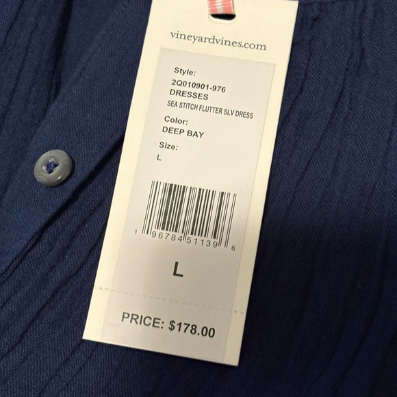 Vineyard Vines Seastitch Flutter Sleeve Dress - Picture 7 of 7